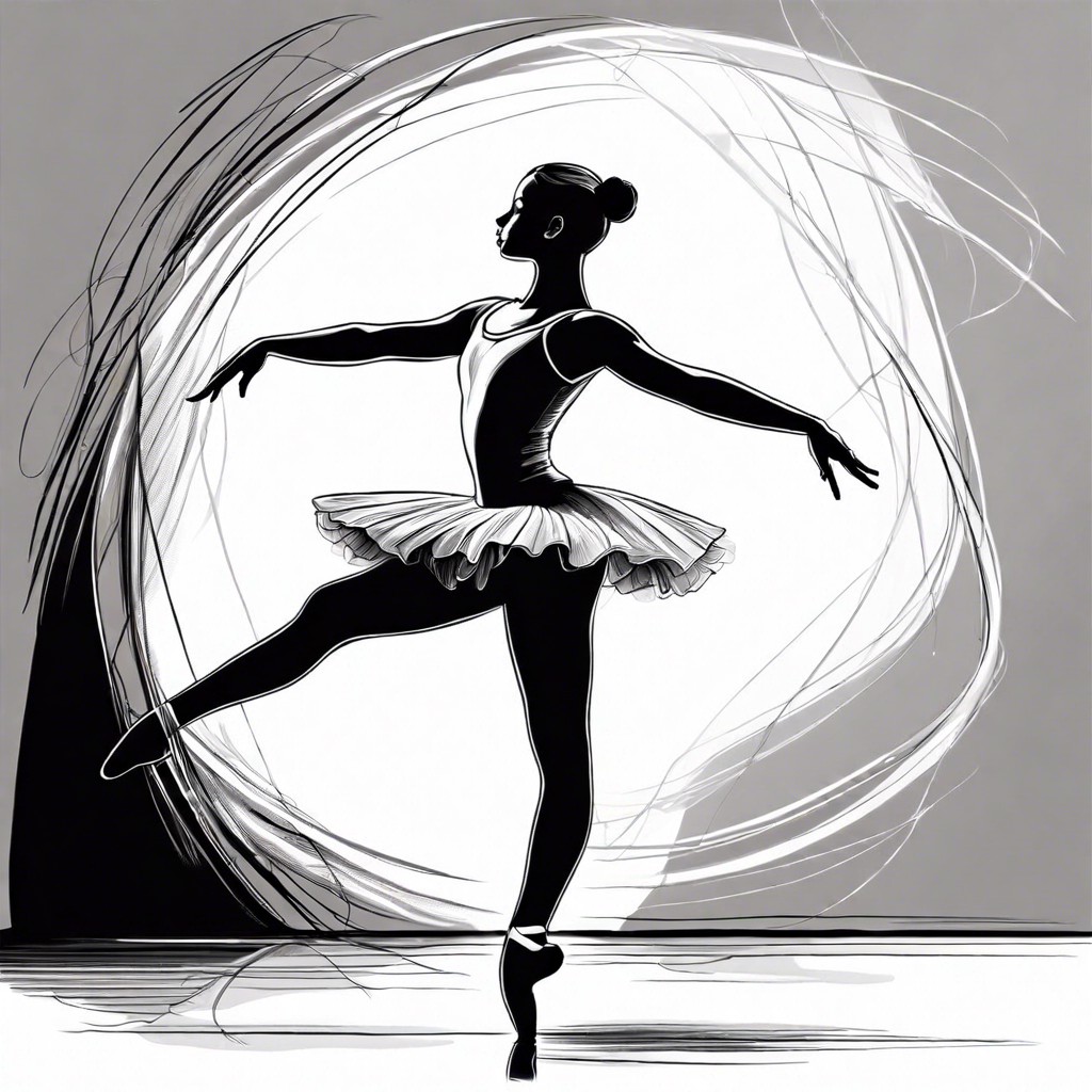 a ballet dancer in a pirouette