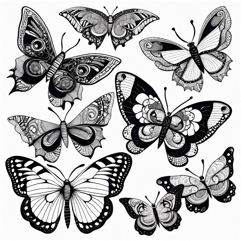 a butterfly collection