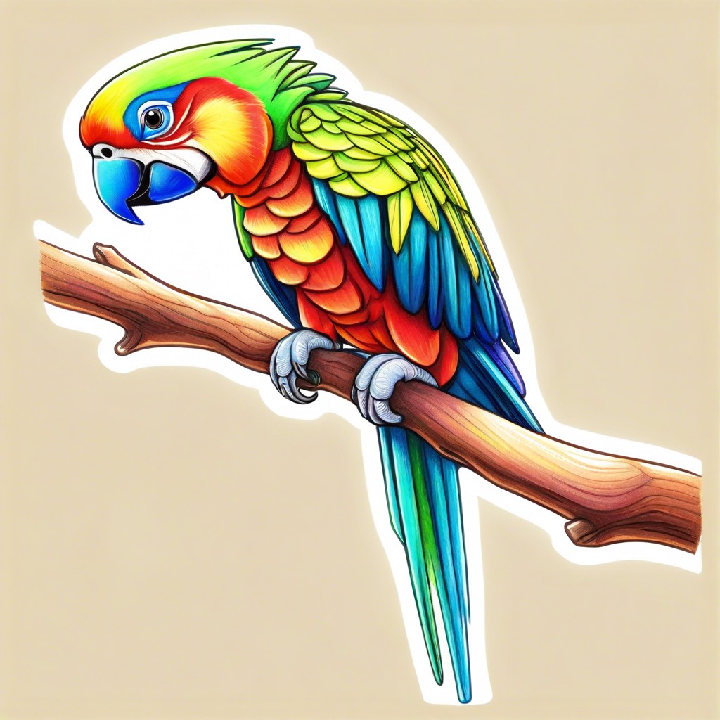a colorful bird