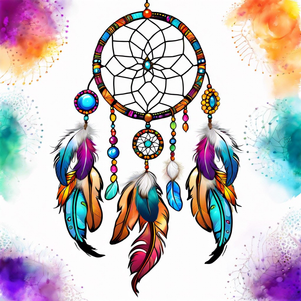 a dreamcatcher with intricate details