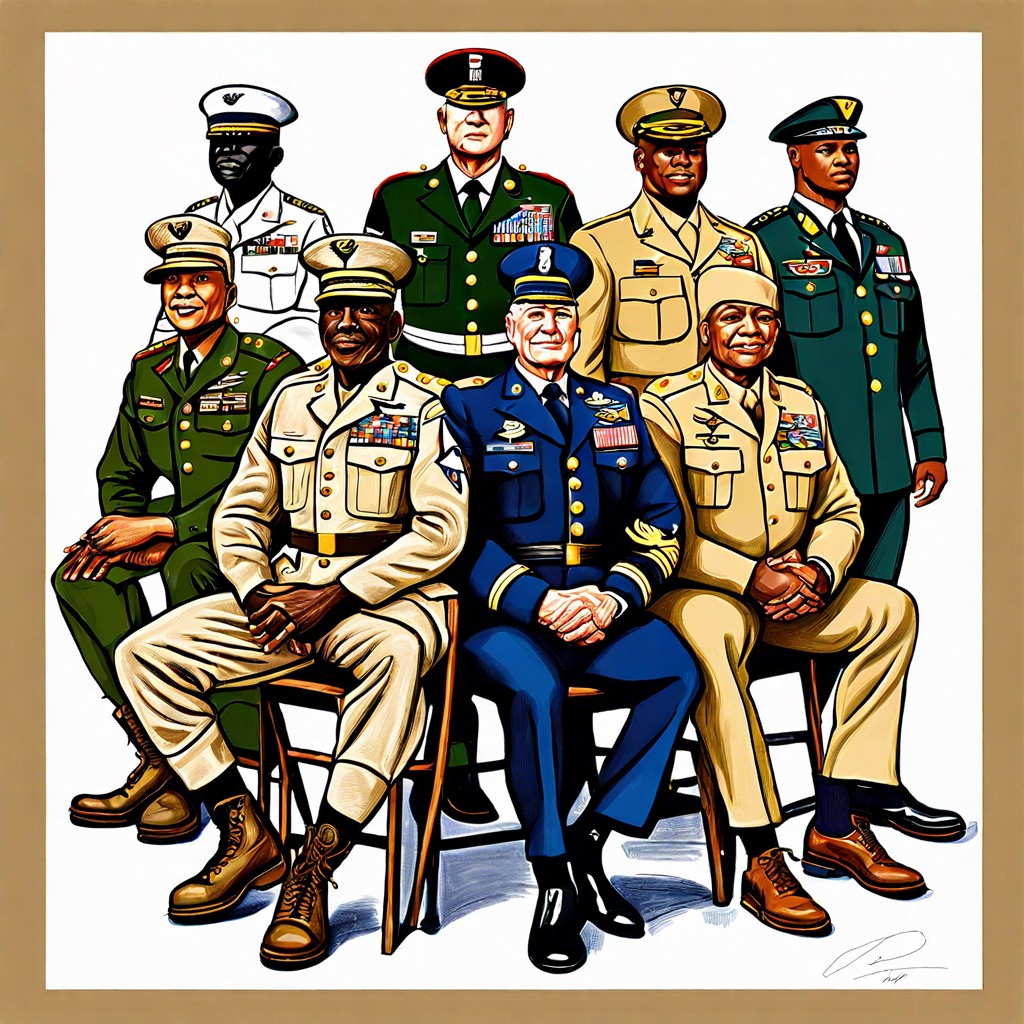 a group of veterans from different branches of the military