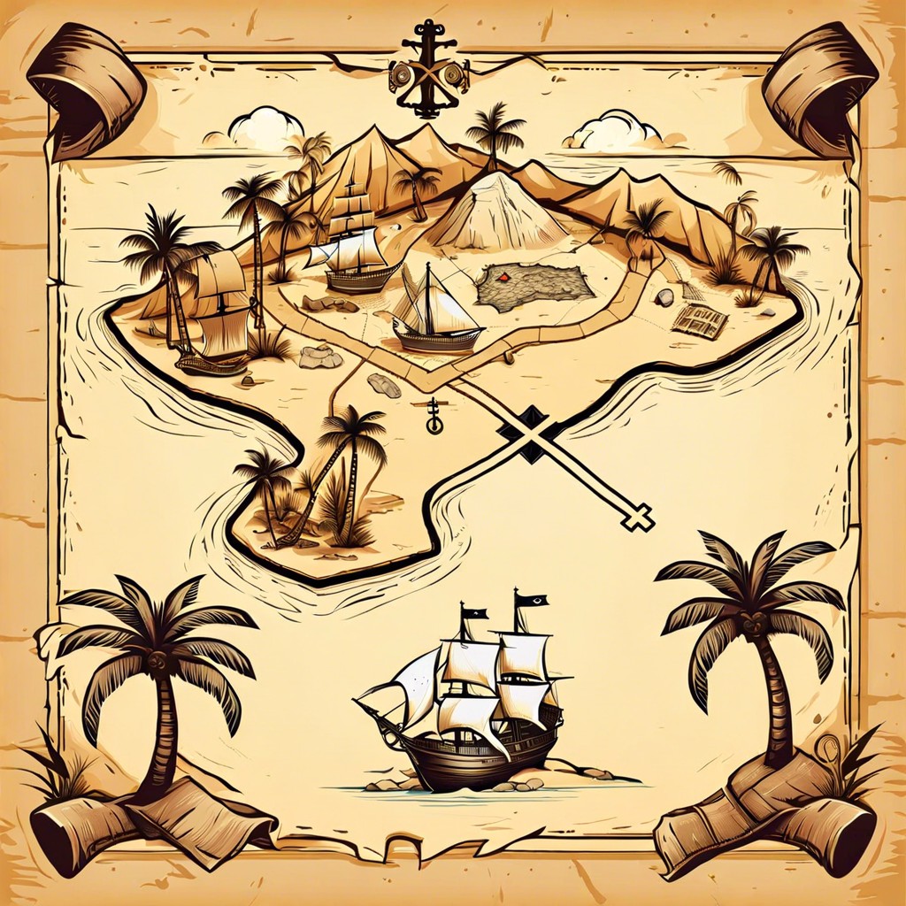 a map of a treasure island