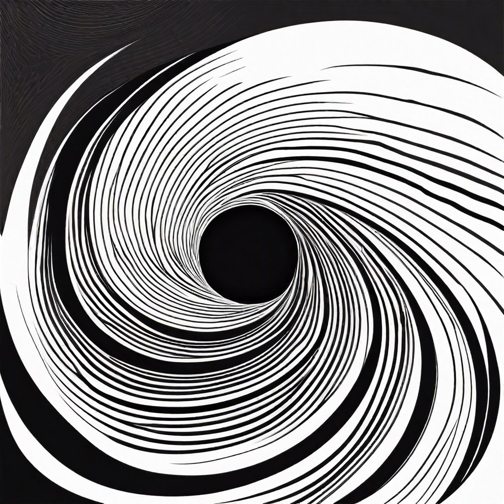a minimalist black hole swirl