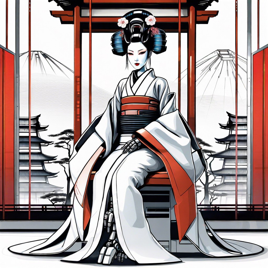 a robotic geisha