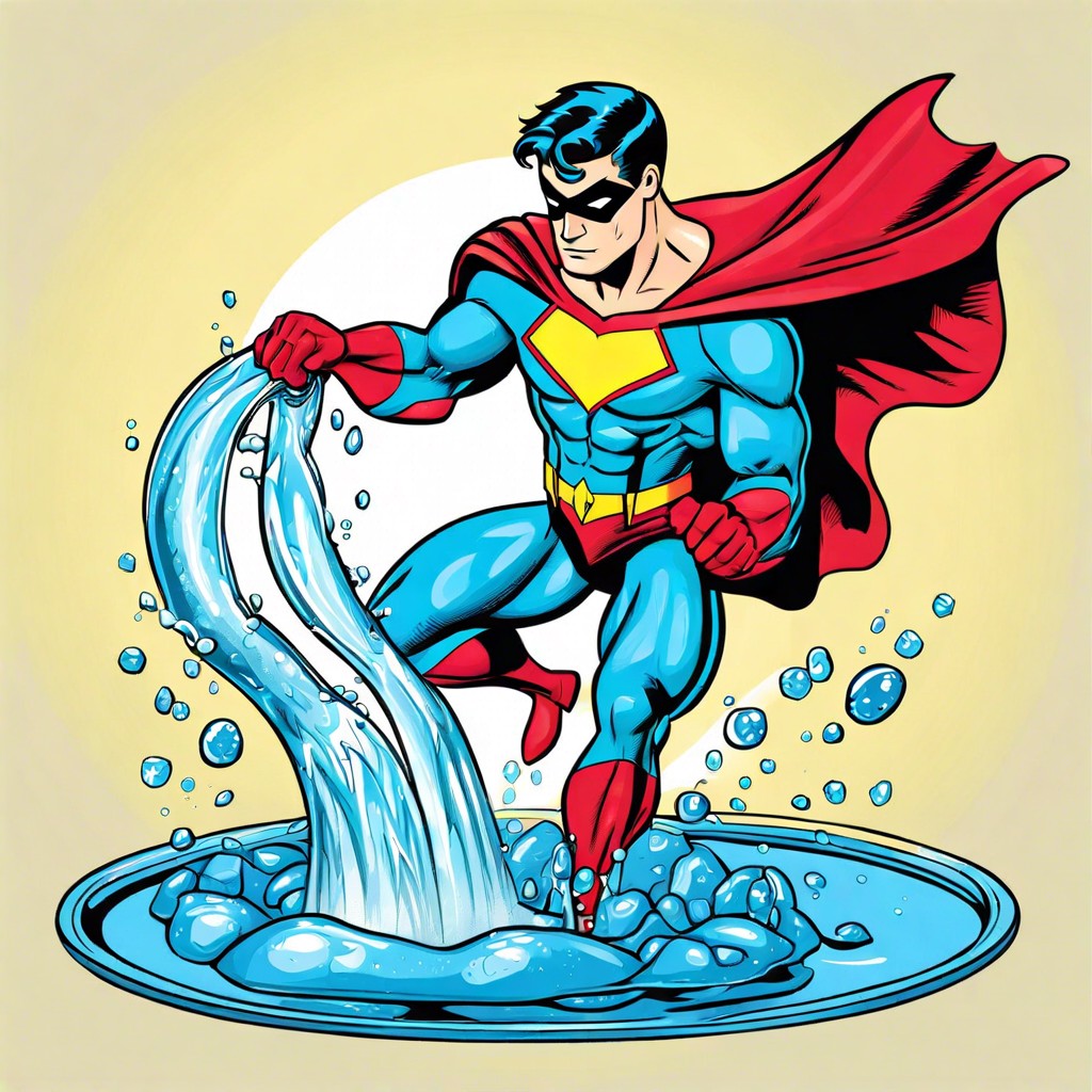 a superhero with utterly impractical powers like turning water to gelatin