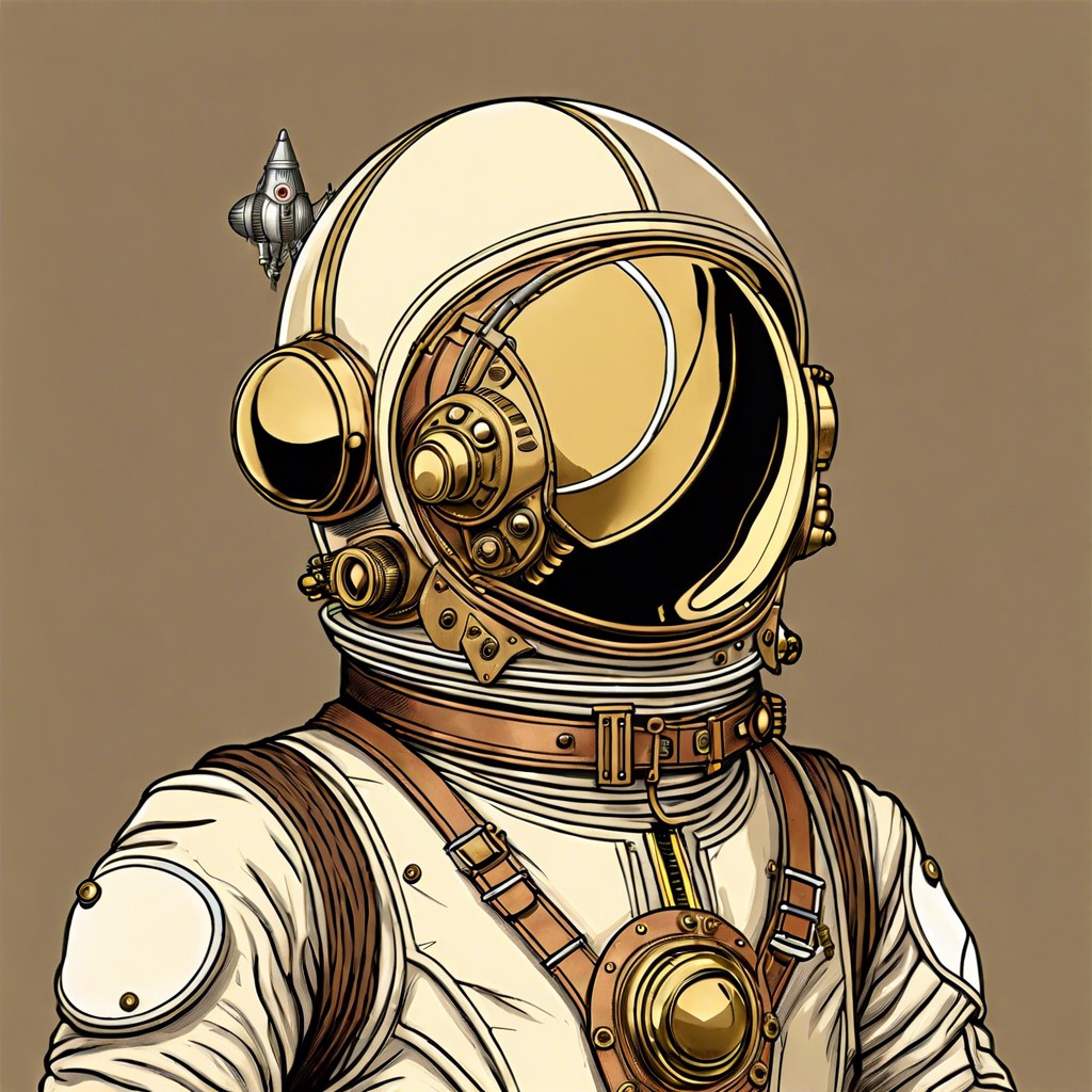 a victorian era astronaut