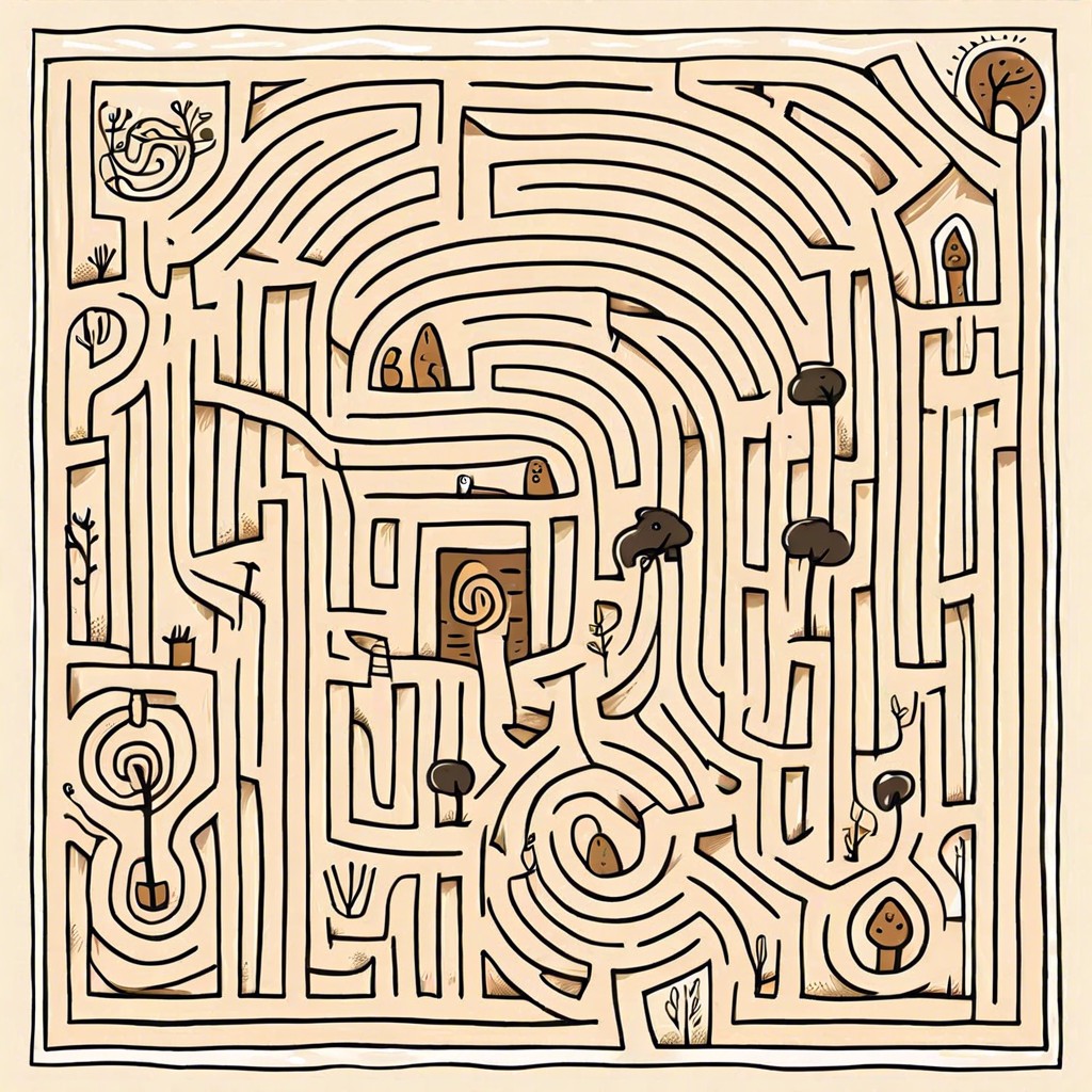 an easy labyrinth or maze design