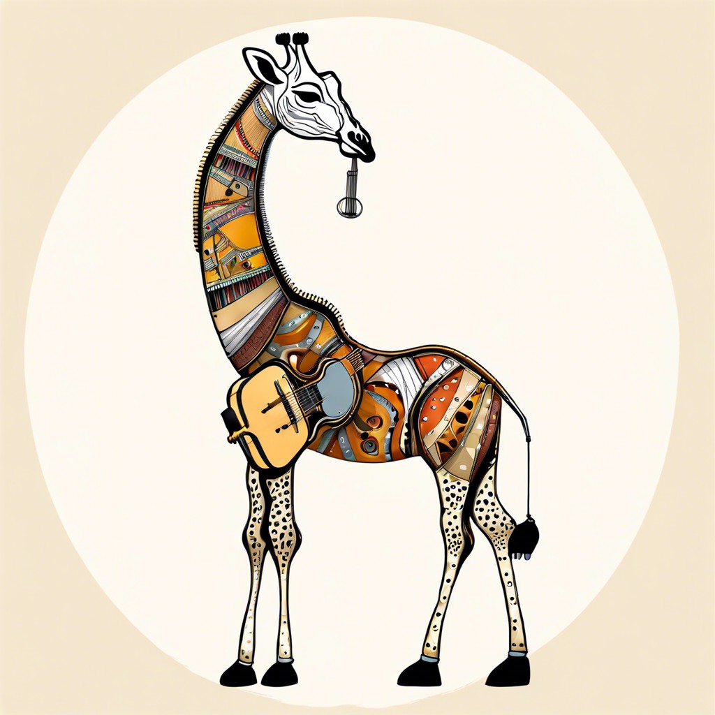 animals made out of musical instruments