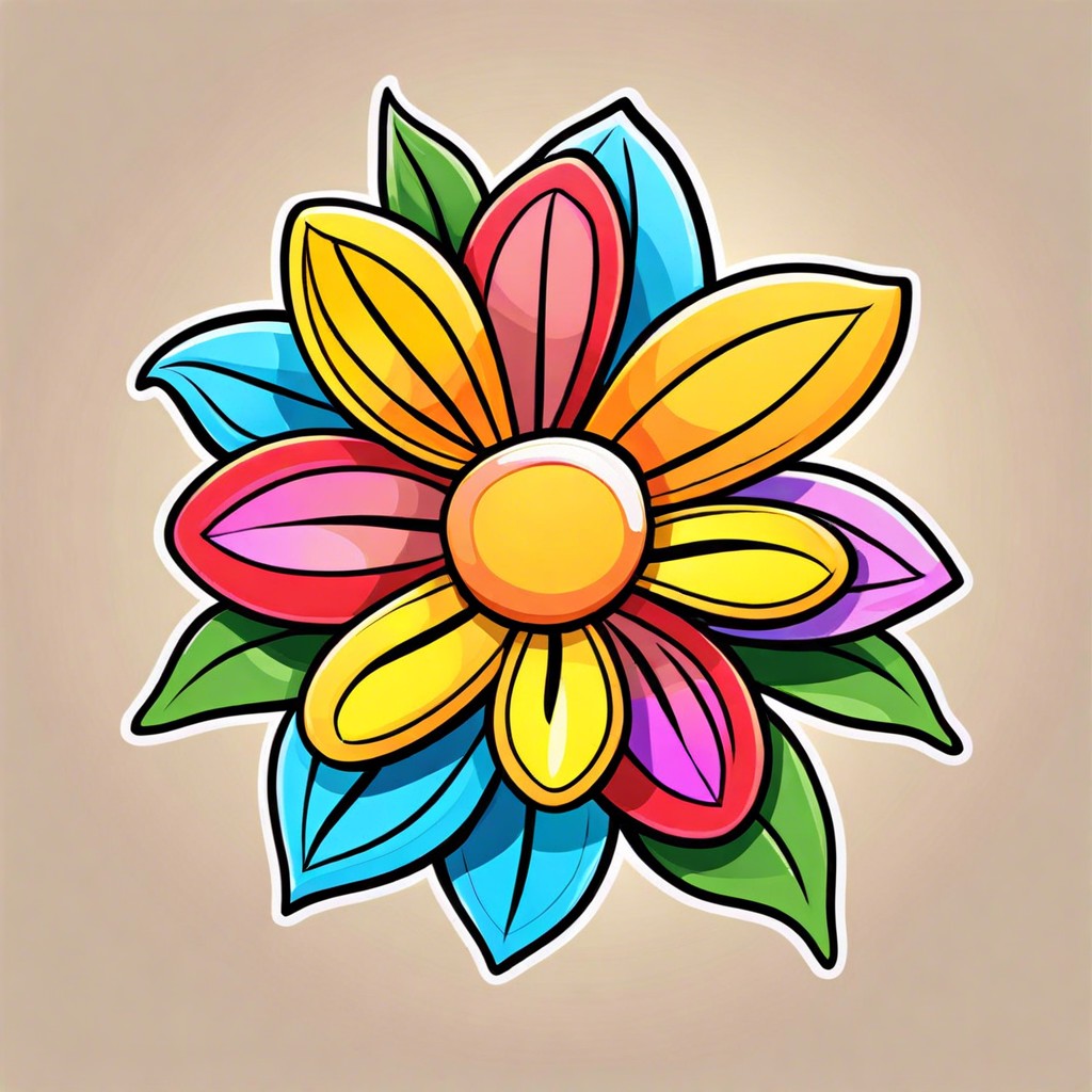 basic flower with petals