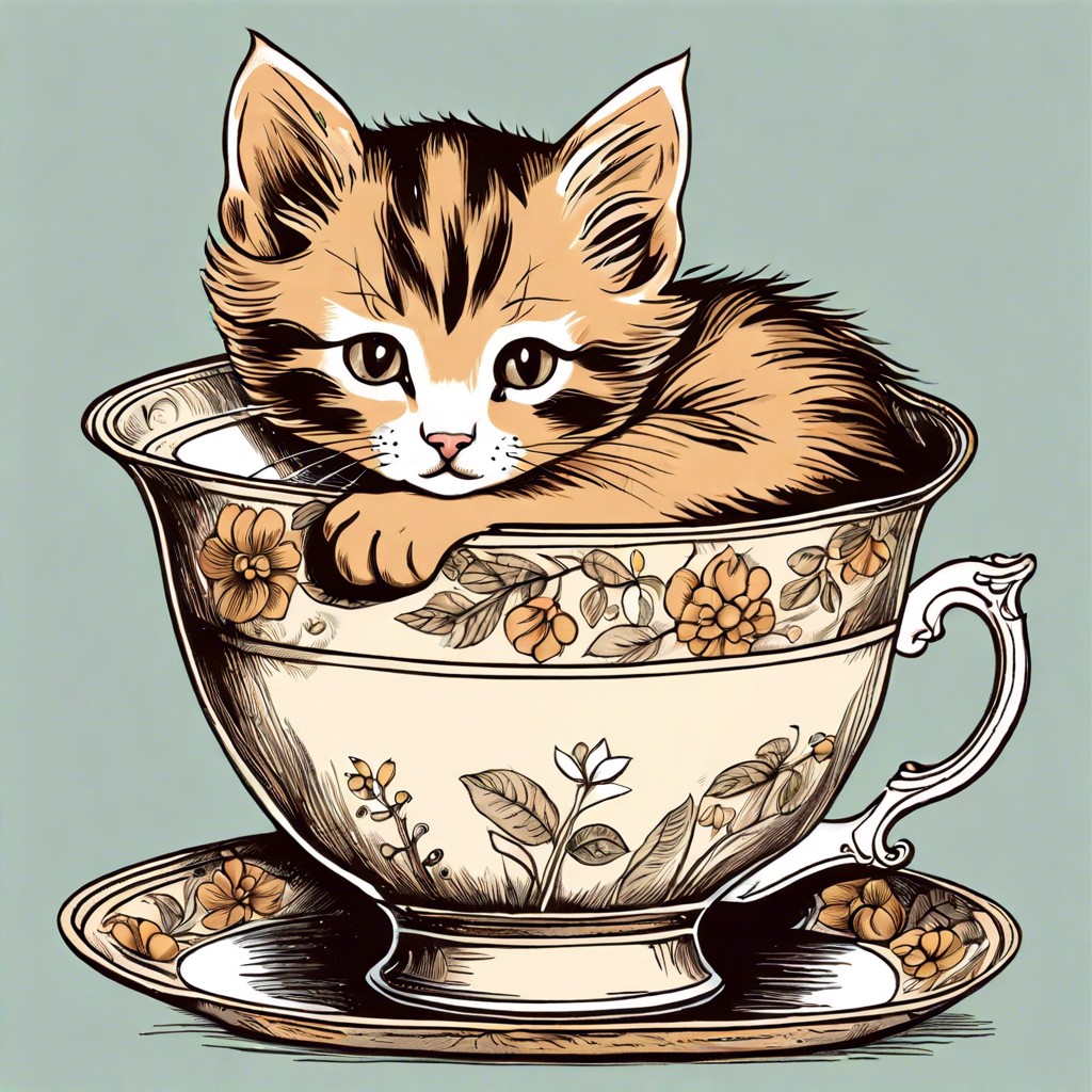 cat in a teacup