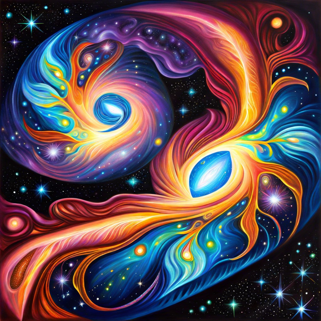 cosmic dance interpretation of galaxies merging