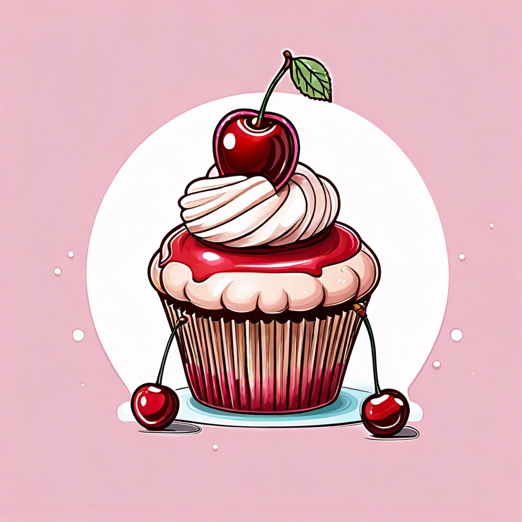 cupcake with a cherry on top