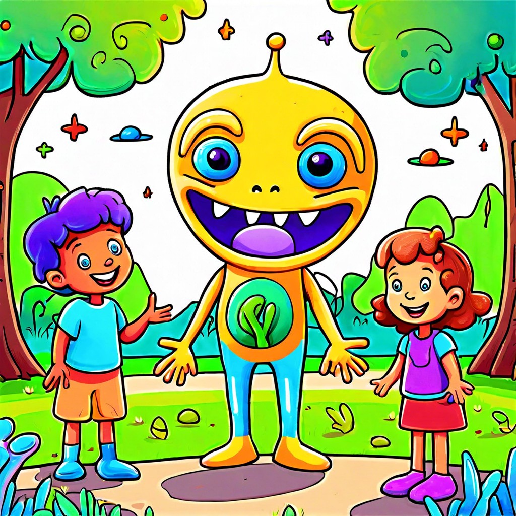 friendly alien visiting earth