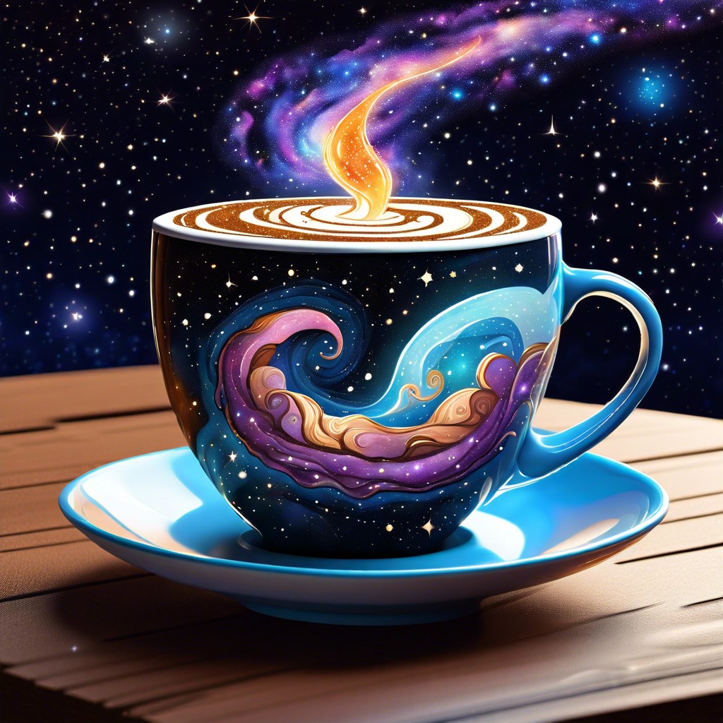 galaxy in a coffee cup