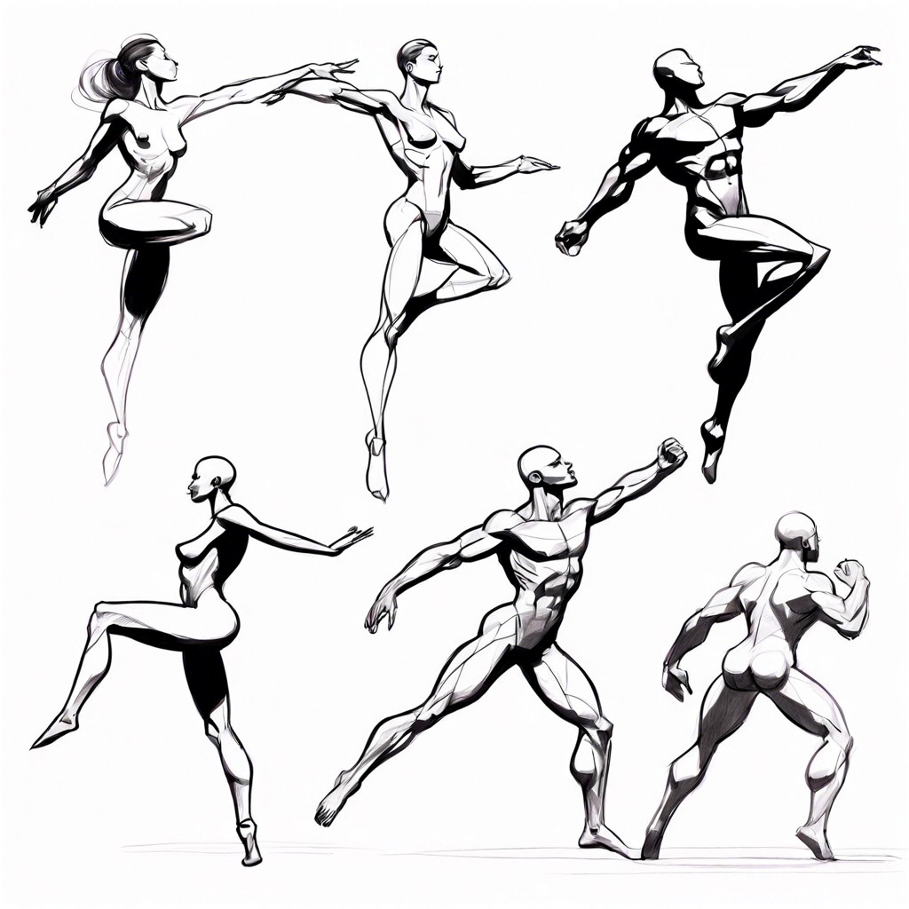 gesture drawing capture peoples poses in quick simple lines