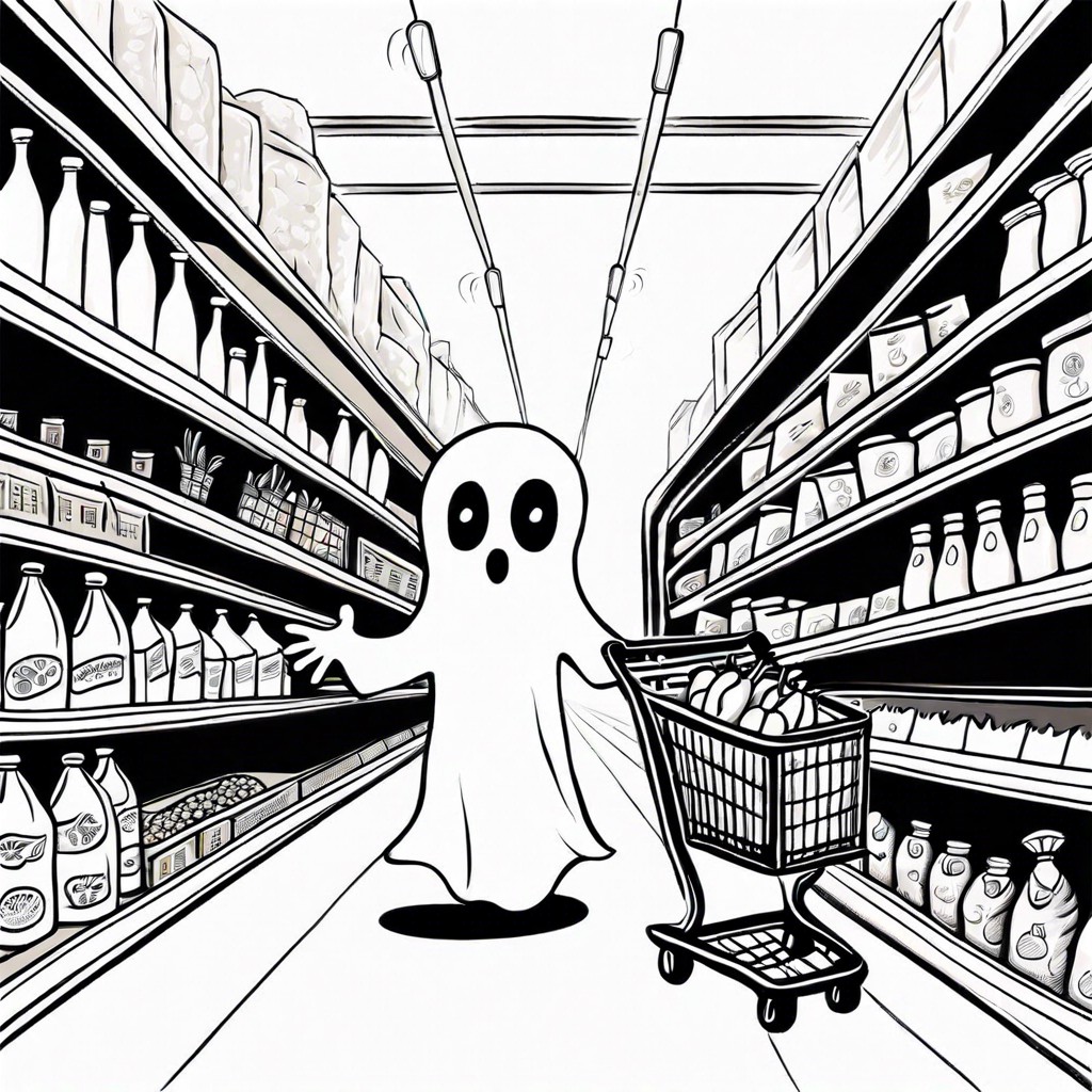 ghosts doing everyday tasks