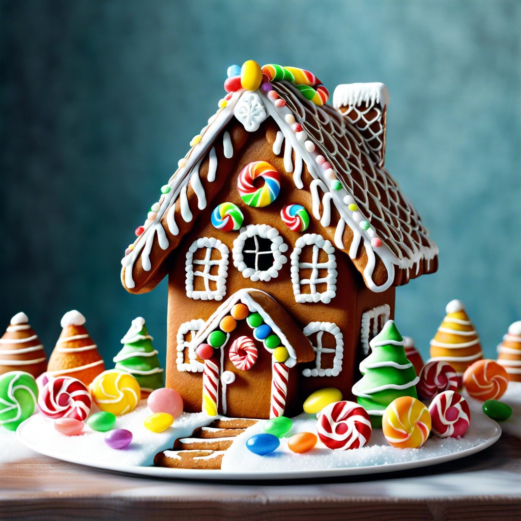 gingerbread house with candy details