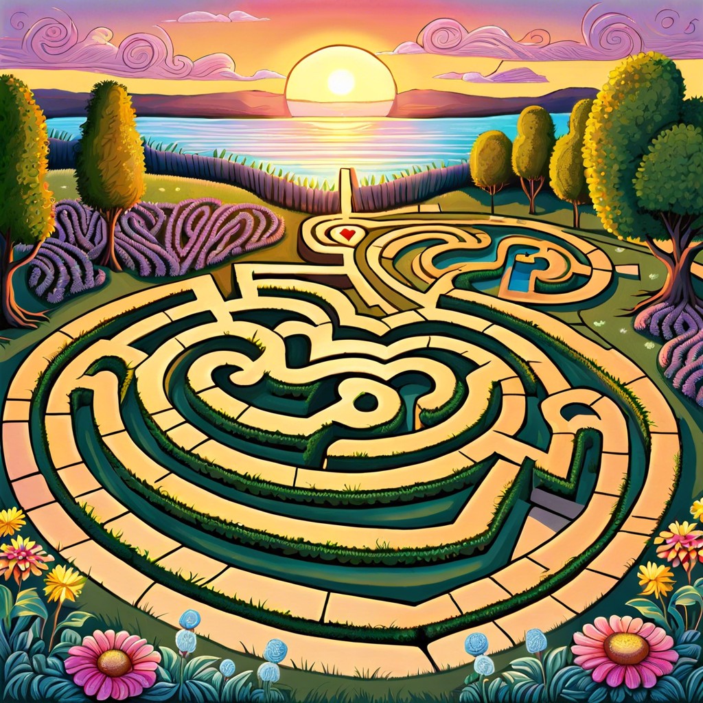 heart shaped labyrinth