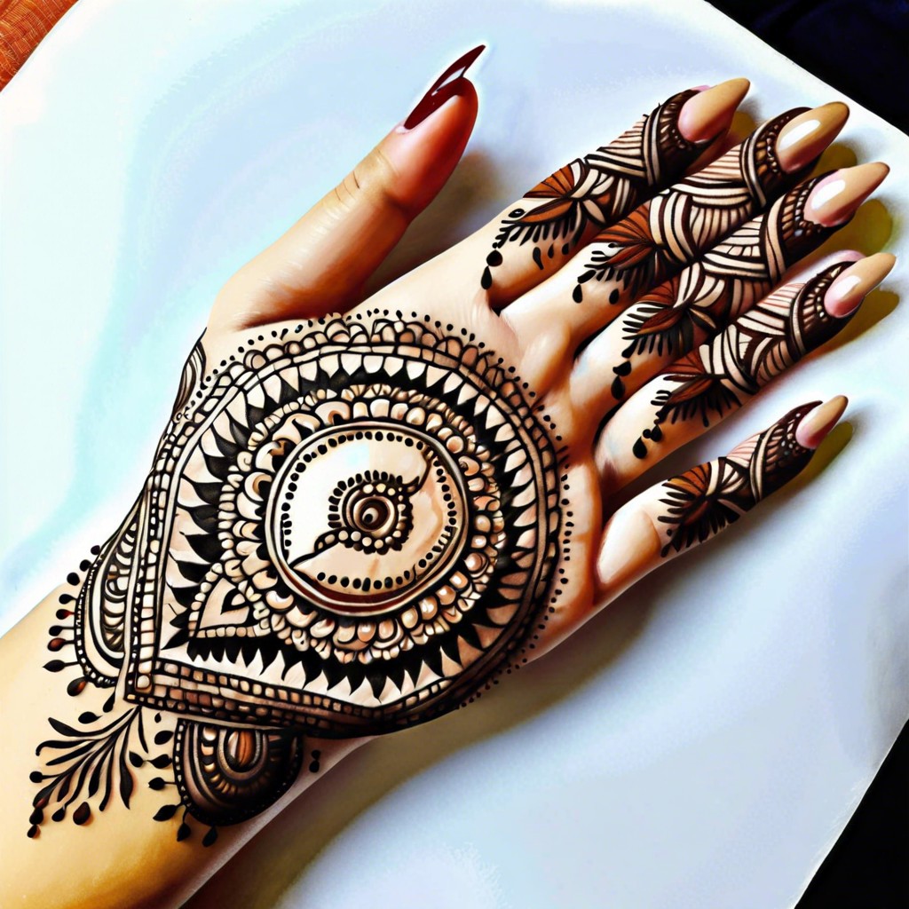 henna inspired intricate mandalas