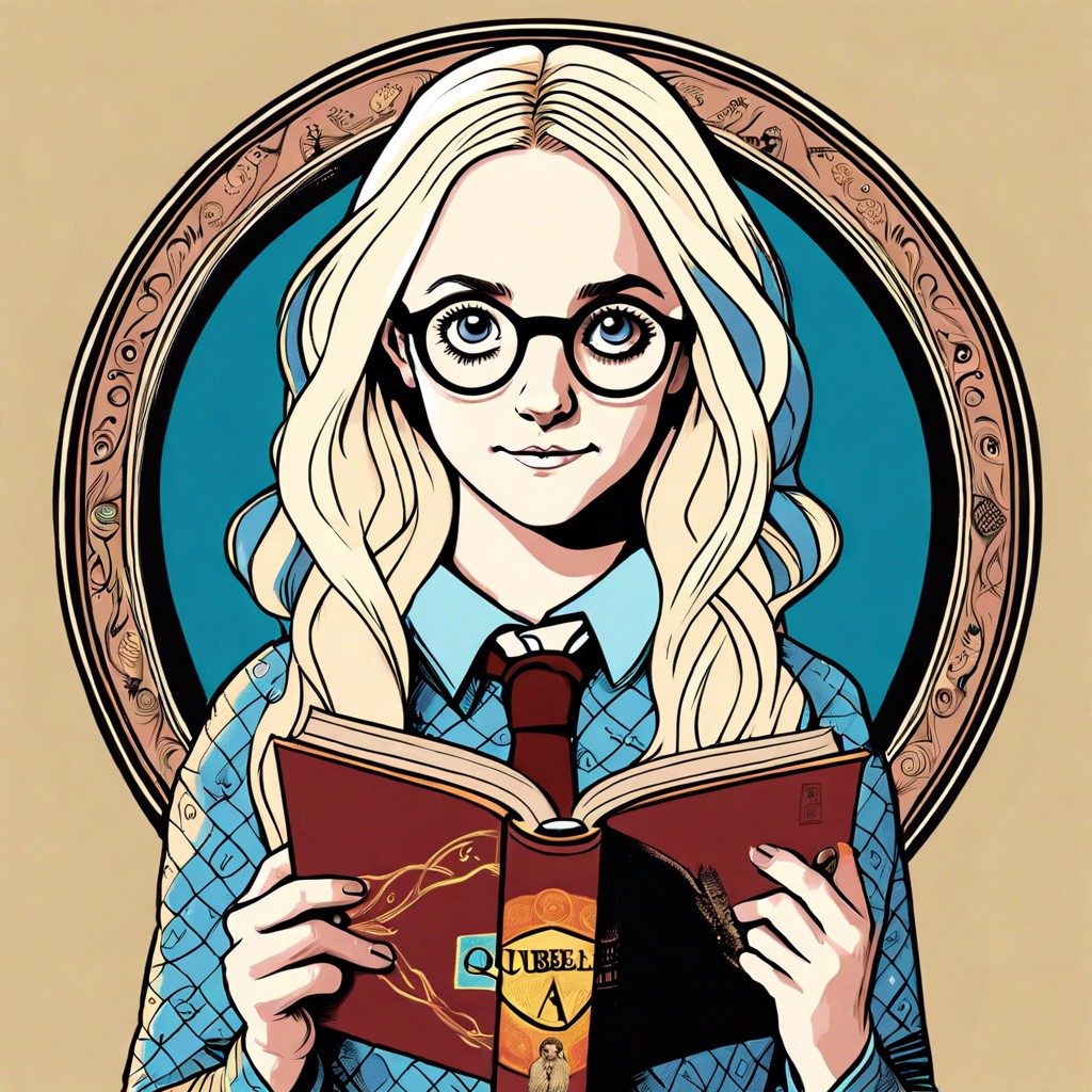 luna lovegood with spectrespecs and the quibbler