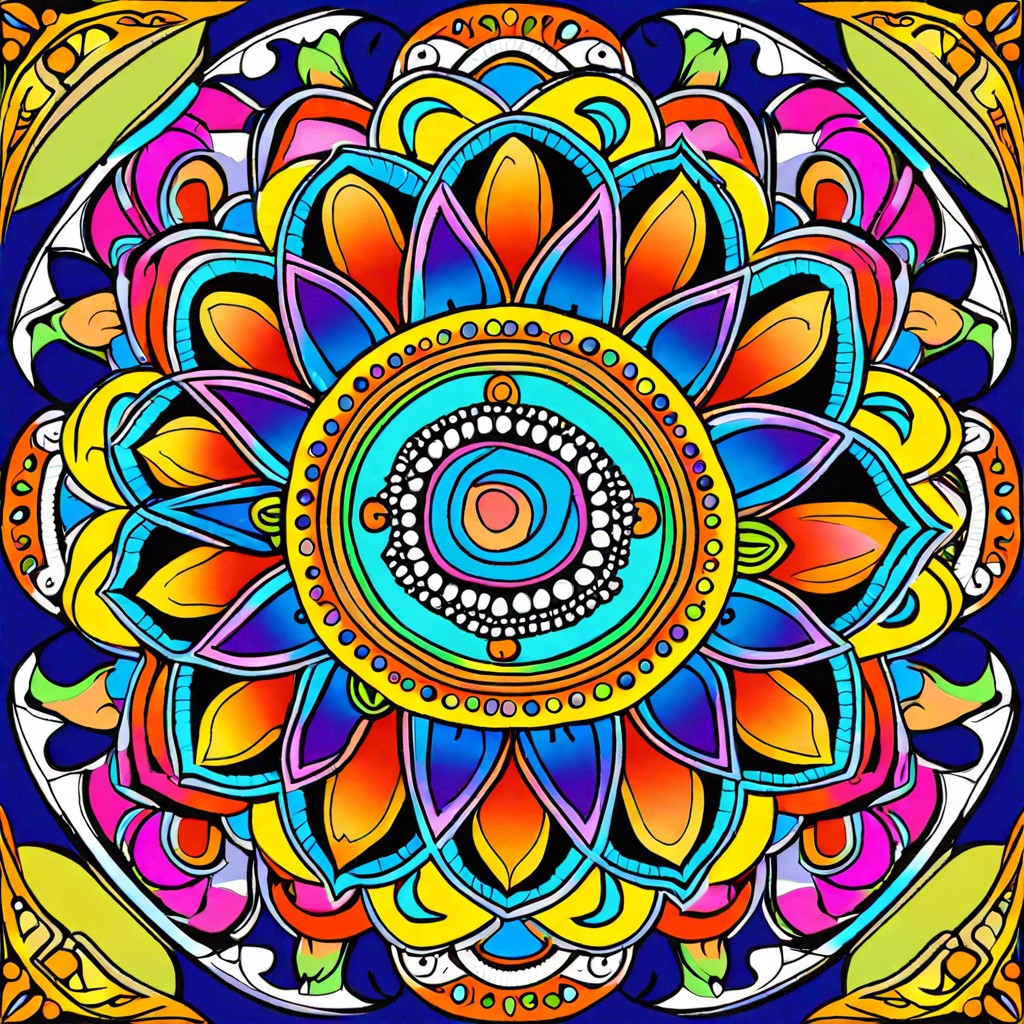 patterned mandala