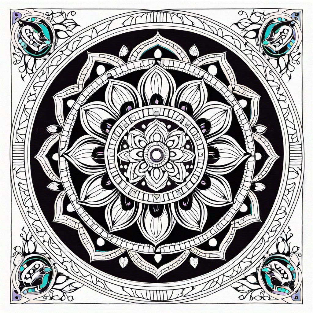 patterned mandalas