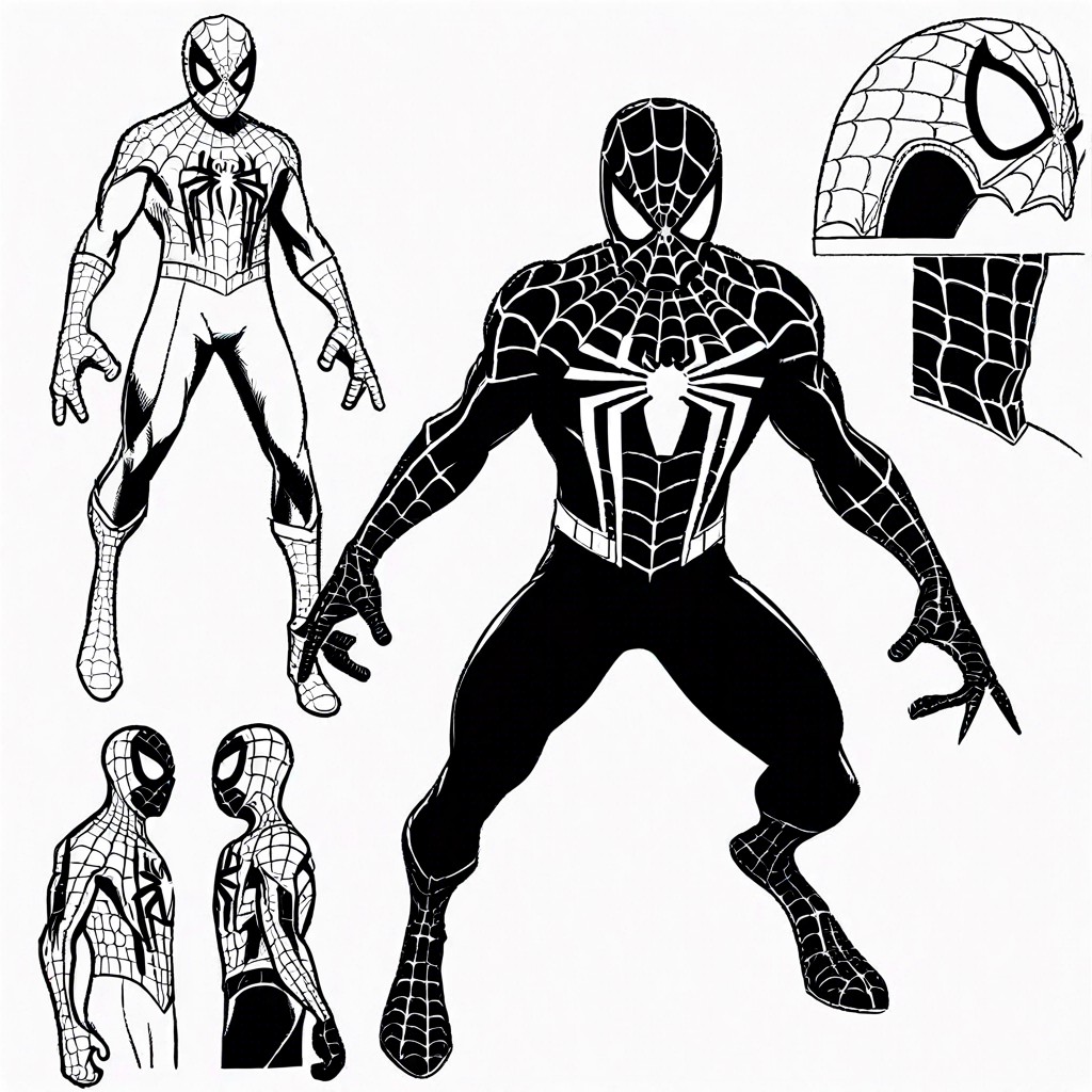 peter parker sketching designs for a new spider man suit