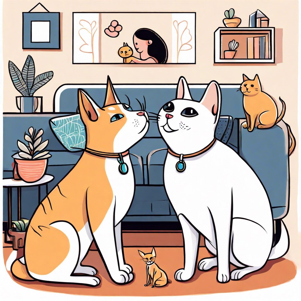 pets discussing their humans embarrassing habits when theyre not home