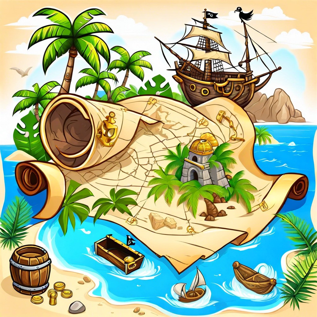 pirate treasure map adventure