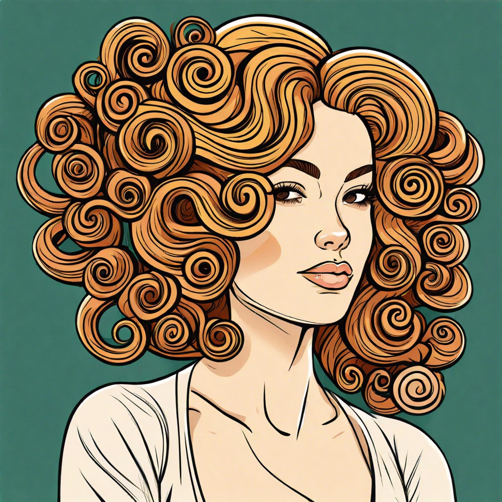 practice drawing tight curls with spiraled doodles