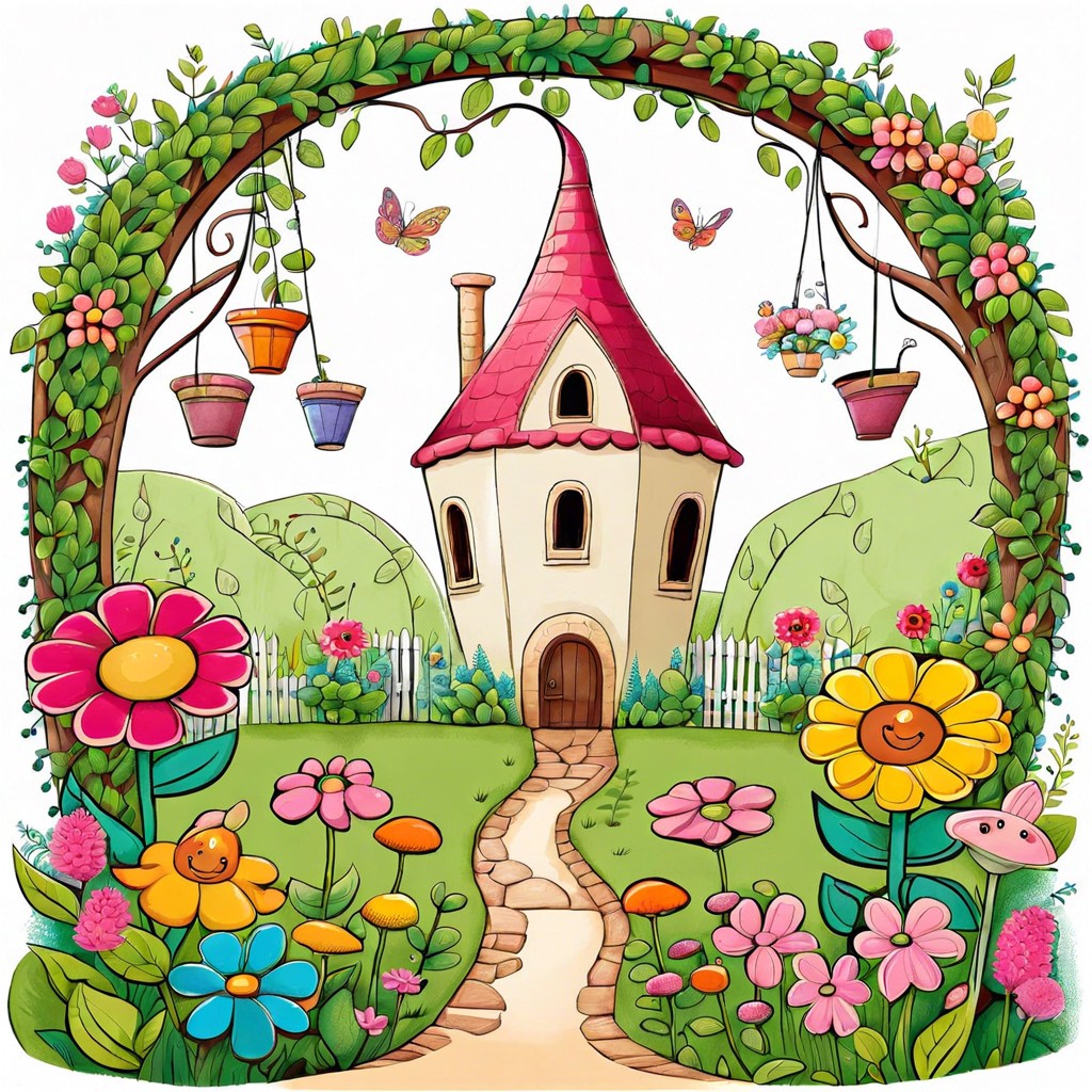 secret garden with talking flowers