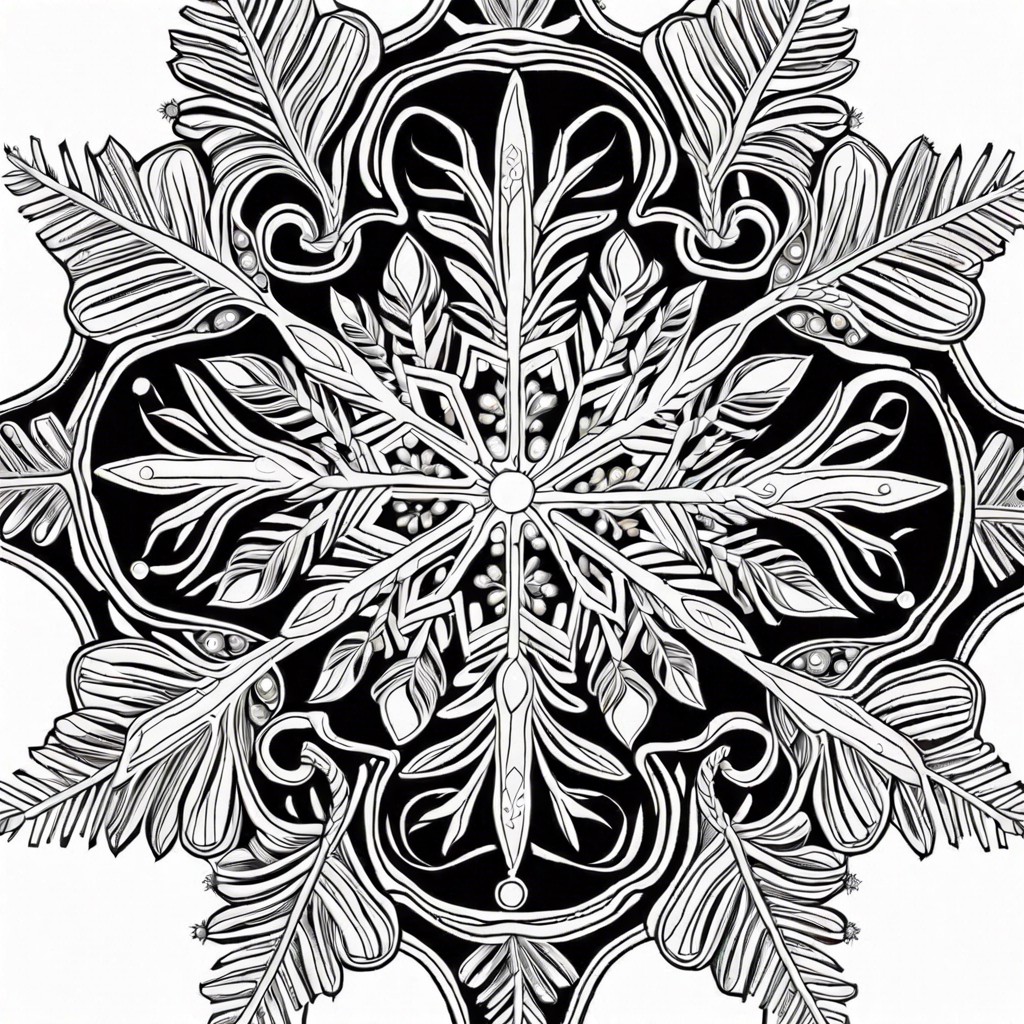 snowflake close up with intricate details