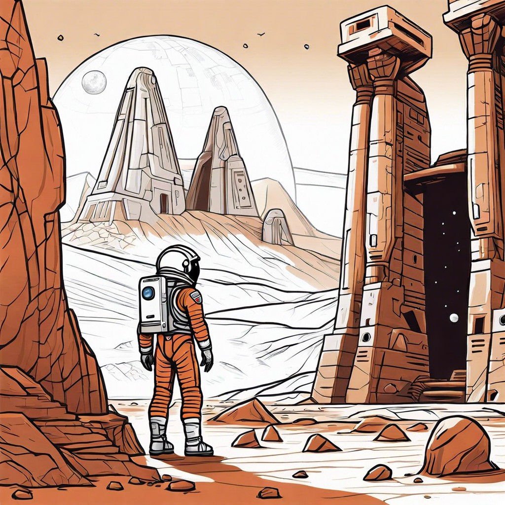 space explorer on mars