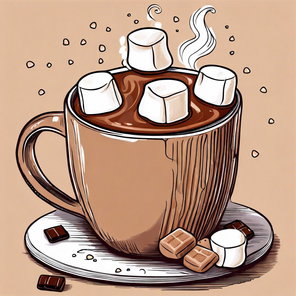 steaming mug of hot cocoa