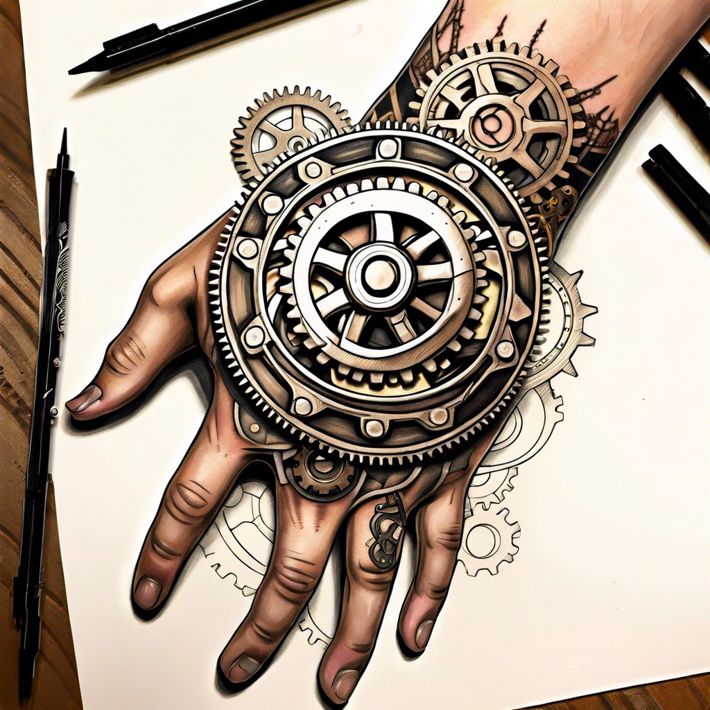 steampunk gears and cogs