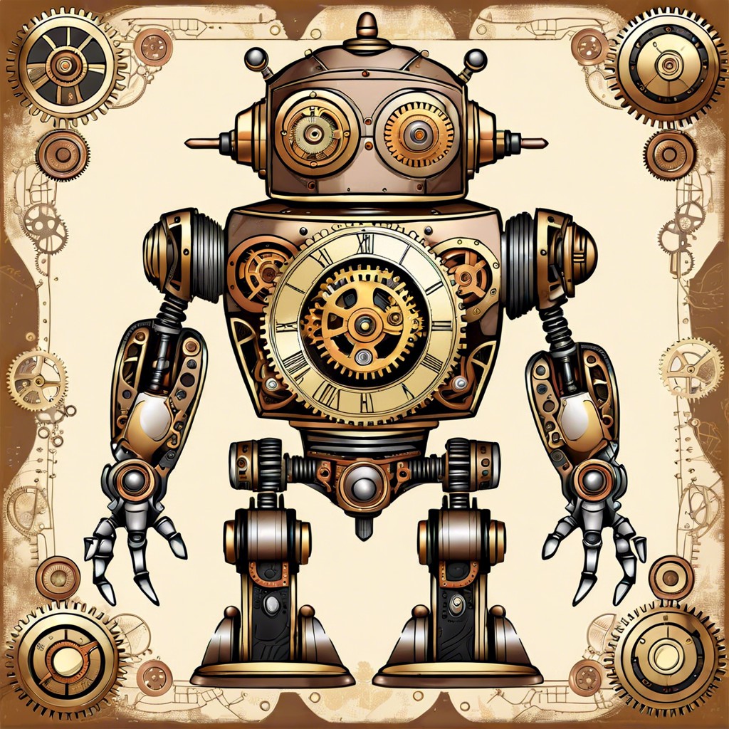 steampunk robots and inventions