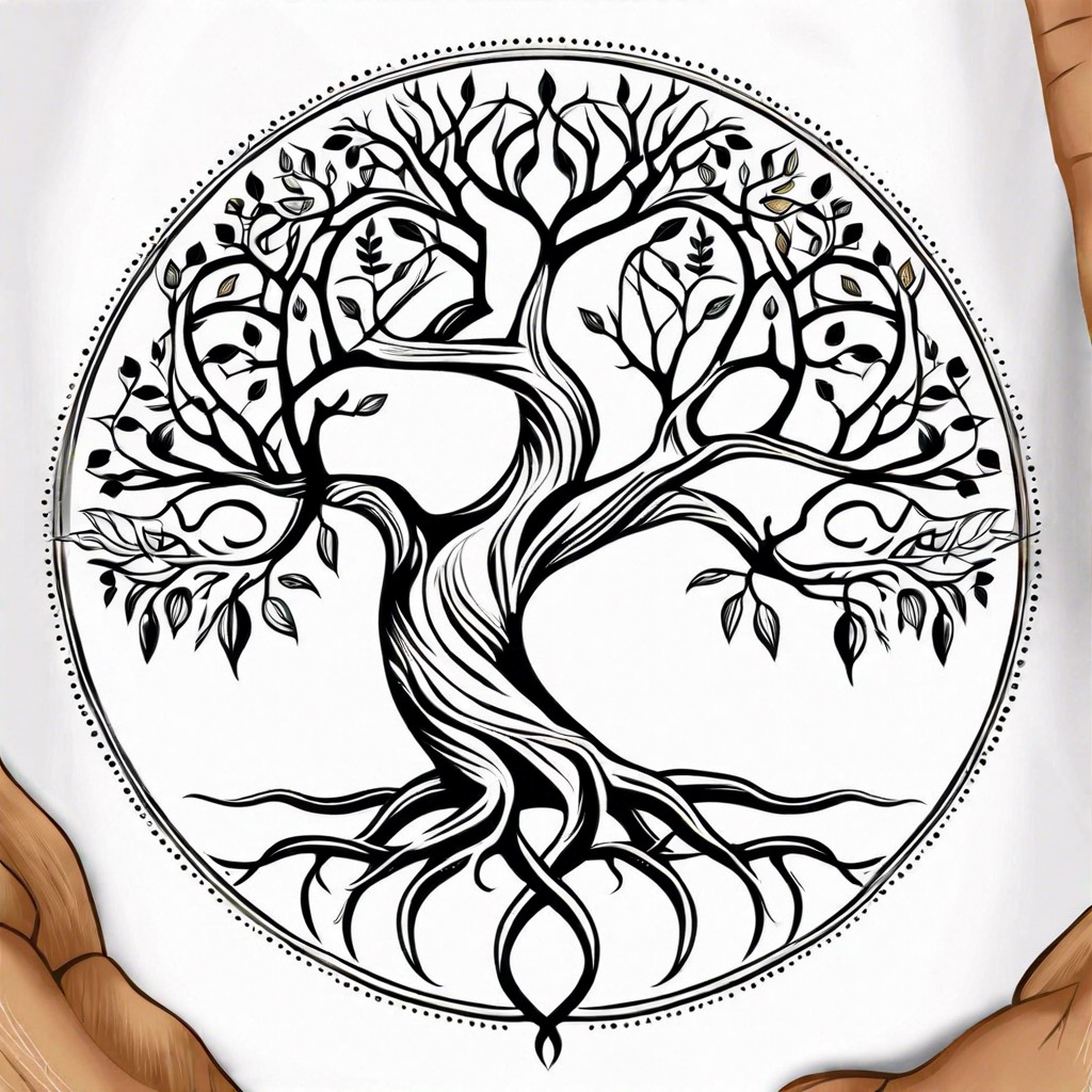 tree of life with roots and branches