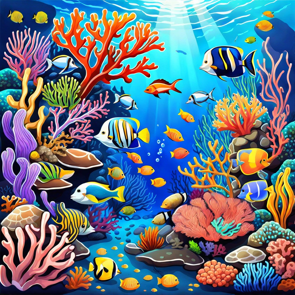 underwater coral reef