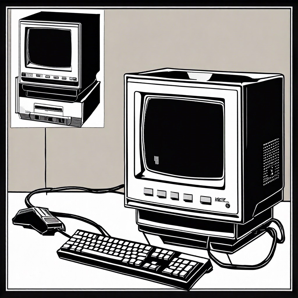 y2k computer error messages appearing on vintage crt monitors