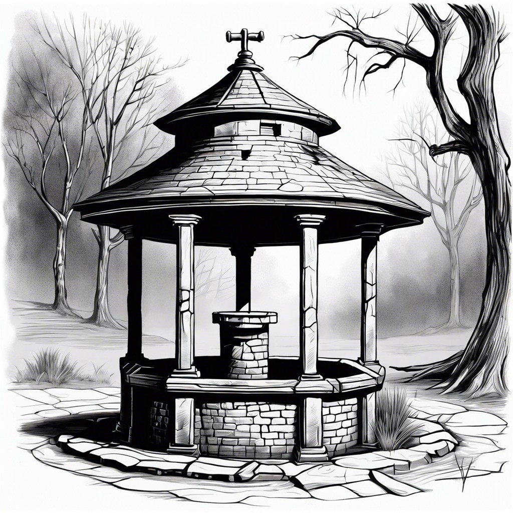 an old well with whispers emanating from within