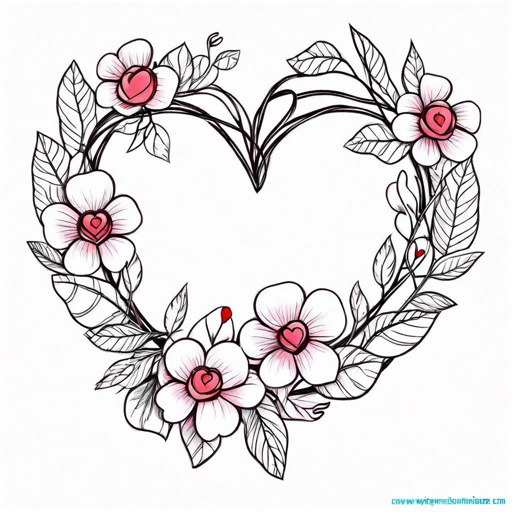 simple heart shaped wreath