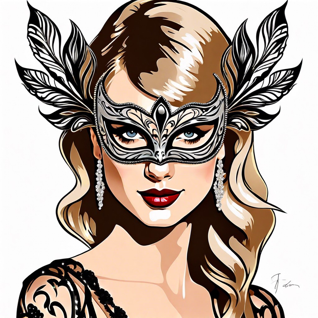 taylor swift at a masquerade ball