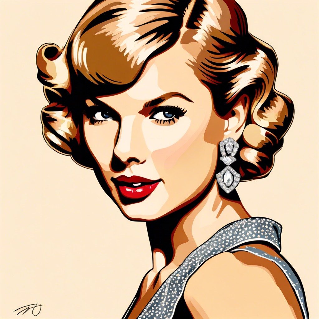 taylor swift in a vintage 1950s outfit