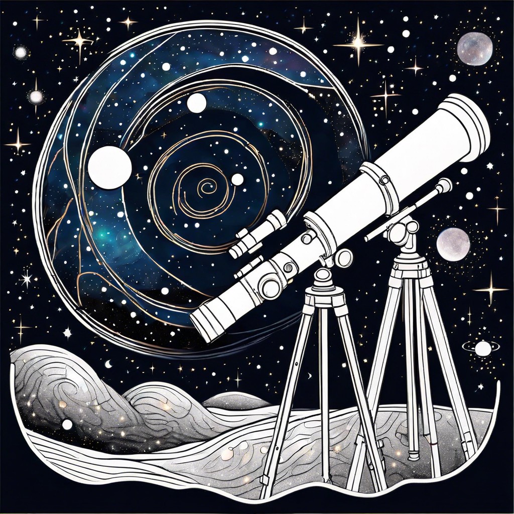 telescope looking at constellations