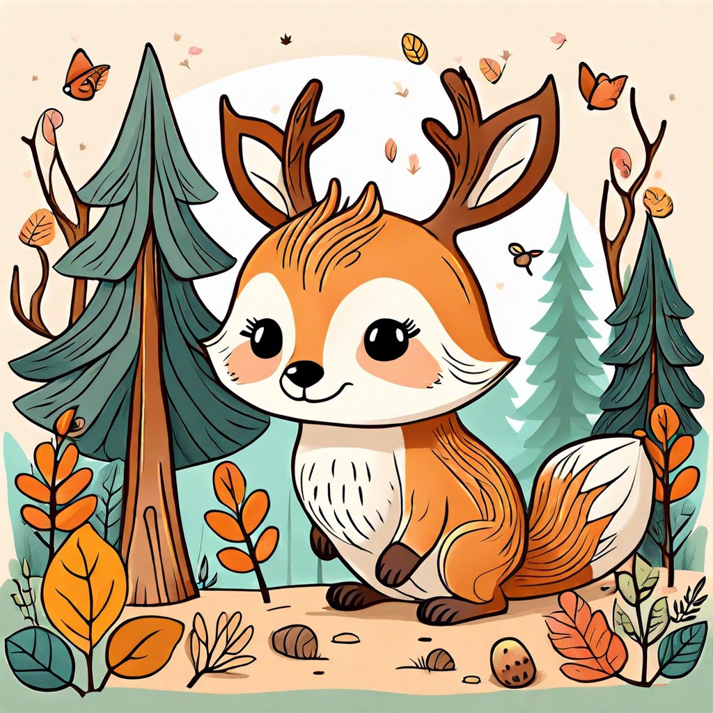 whimsical woodland creatures